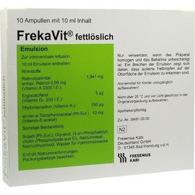 Freka Vit fettlöslich Glas, 10X10 ML – PZN 117251 из Германии