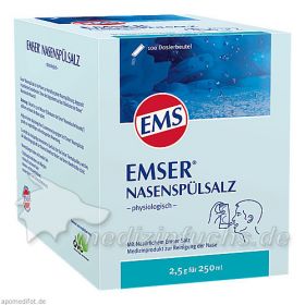 EMSER NASENSPÜLSALZ physiologisch Beutel, 100 ST – PZN 5961431 из Германии