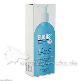 EUBOS FLUESS BLAU MIT DOSIERSPENDER, 400 ML – PZN 6306993 из Германии