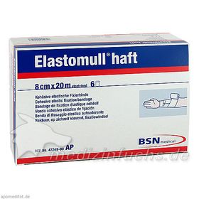Elastomull haft 20mX8cm, 6 ST – PZN 6618468 из Германии