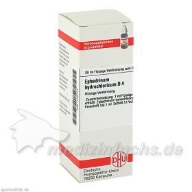 EPHEDRINUM HYDROCHLO D 4, 20 ML – PZN 7167111 из Германии