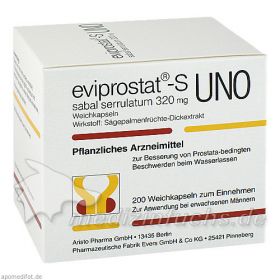EVIPROSTAT S SABAL SERRULATUM 320 UNO, 200 ST – PZN 7278052 из Германии