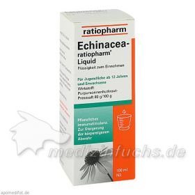 ECHINACEA-ratiopharm Liquid, 100 ML – PZN 7686207 из Германии