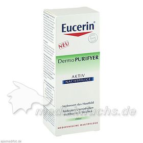 EUCERIN DermoPURIFYER Aktiv Nachtpflege Creme, 50 ML – PZN 8760785 из Германии
