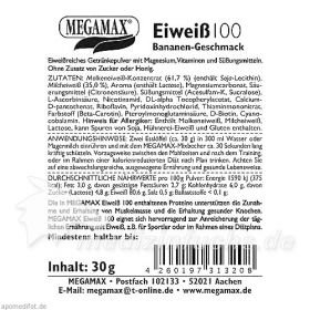 Eiweiss 100 Banane Megamax, 30 G – PZN 9198050 из Германии