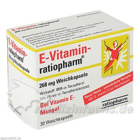 E-Vitamin-ratiopharm, 30 ST – PZN 9385237 из Германии