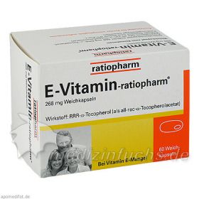 E-Vitamin-ratiopharm, 60 ST – PZN 9385243 из Германии