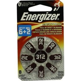 Energizer Hörgerätebatterie 312 (6+2), 8 ST – PZN 9755533 из Германии