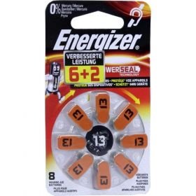 Energizer Hörgerätebatterie 13 (6+2), 8 ST – PZN 9755645 из Германии