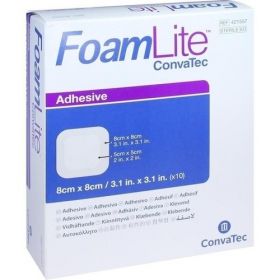 Foam Lite ConvaTec adhäsiv 8x8cm, 10 ST – PZN 12358942 из Германии