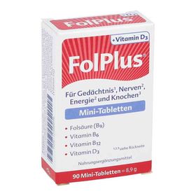 Folplus+d3 Tabletten (90 stk) – PZN 12388096 из Германии