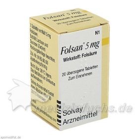 Folsan 5mg, 20 ST – PZN 1300098 из Германии