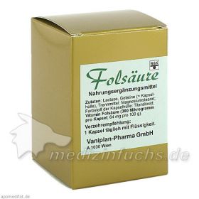 Folsäure, 60 ST – PZN 1581654 из Германии