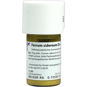 FERRUM SIDEREUM D 6, 20 G – PZN 1616200 из Германии
