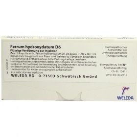 FERRUM HYDROXYDAT D 6, 8X1 ML – PZN 1621980 из Германии