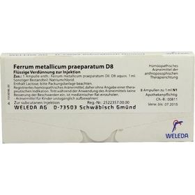 FERRUM MET PRAEP D 8, 8X1 ML – PZN 1622040 из Германии