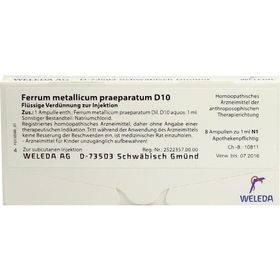 FERRUM MET PRAEP D10, 8X1 ML – PZN 1622063 из Германии