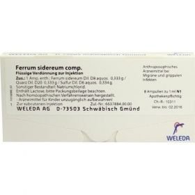 FERRUM SIDEREUM COMP, 8X1 ML – PZN 1622301 из Германии