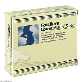 Folsäure Lomapharm 5mg, 100 ST – PZN 1713357 из Германии