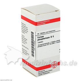 FERRUM PHOS D 6, 80 ST – PZN 1770846 из Германии