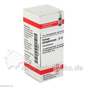 FERRUM PHOS D12, 10 G – PZN 1770875 из Германии