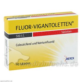 FLUOR VIGANTOLETTEN 500 i.E., 90 ST – PZN 1909250 из Германии