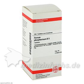 FERRUM PHOS D 3, 200 ST – PZN 2117166 из Германии