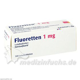 FLUORETTEN 1.0MG, 300 ST – PZN 2477953 из Германии