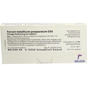 FERRUM MET PRAEP D30, 8X1 ML – PZN 2593530 из Германии