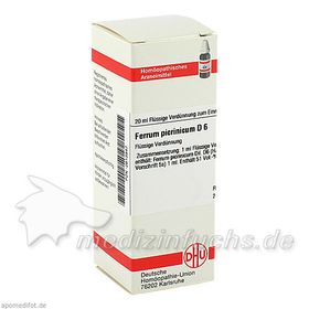 FERRUM PICRINIC D 6, 20 ML – PZN 2613847 из Германии