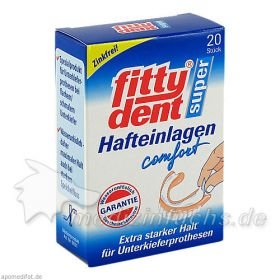 Fittydent Super Haftkleber Einlagen, 20 ST – PZN 262042 из Германии