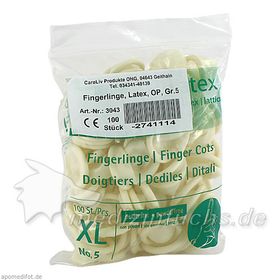 Fingerling Latex OP Gr. 5, 100 ST – PZN 2741114 из Германии