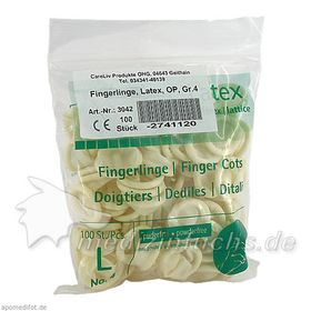 Fingerling Latex OP Gr. 4, 100 ST – PZN 2741120 из Германии
