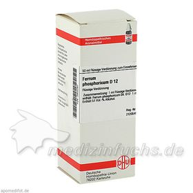 FERRUM PHOS D12, 50 ML – PZN 2802287 из Германии