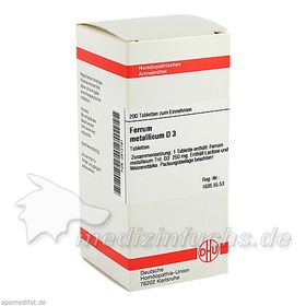 FERRUM MET D 3, 200 ST – PZN 2812191 из Германии