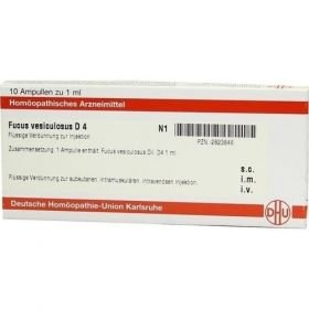 FUCUS VESICULOSUS D 4 Ampullen, 10X1 ML – PZN 2823846 из Германии