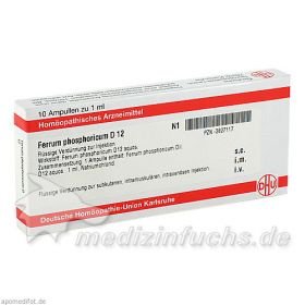 FERRUM PHOSPHORICUM D 12 Ampullen, 10X1 ML – PZN 2827117 из Германии