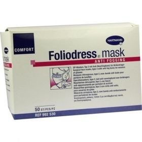 Foliodress mask Comf Anti fogging Typ2 grü OP-Mask, 50 ST – PZN 2847249 из Германии