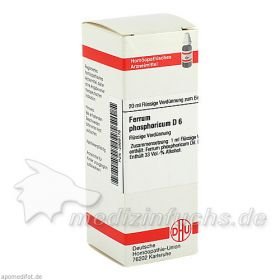 FERRUM PHOS D 6, 20 ML – PZN 2889176 из Германии