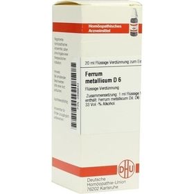 FERRUM MET D 6, 20 ML – PZN 2898643 из Германии