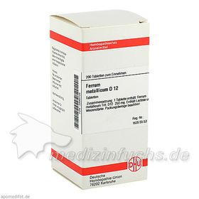 FERRUM MET D12, 200 ST – PZN 2898726 из Германии