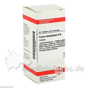 FUCUS VESICUL D 6, 80 ST – PZN 2898985 из Германии