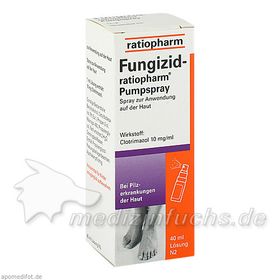 FUNGIZID RATIOPHARM PUMPSP, 40 ML – PZN 3417781 из Германии