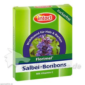 FLORIMEL SALBEIBONBONS ZUCKERFREI MIT VIT. C, 40 G – PZN 3508532 из Германии