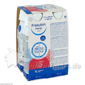 Fresubin energy DRINK Erdbeere Trinkflasche, 4X200 ML – PZN 3692470 из Германии