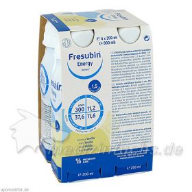 Fresubin energy DRINK Vanille Trinkflasche, 4X200 ML – PZN 3692688 из Германии