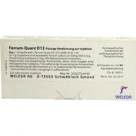 Ferrum Quarz D12, 8 ST – PZN 3733335 из Германии
