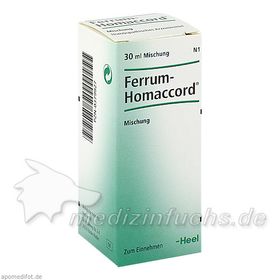 FERRUM HOMACCORD, 30 ML – PZN 379927 из Германии