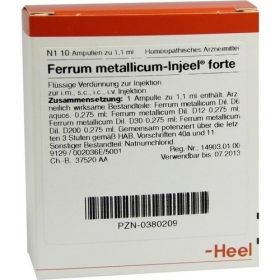 FERRUM MET INJ FORTE, 10 ST – PZN 380209 из Германии