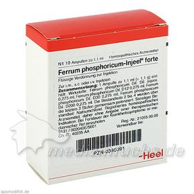 FERRUM PHOS INJ FORTE, 10 ST – PZN 380391 из Германии